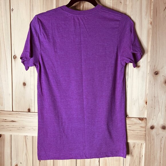 Christian Faith Graphic T Shirt Womens S Purple The Tomb Was Empty‎ Luke 24:24 - Picture 5 of 7